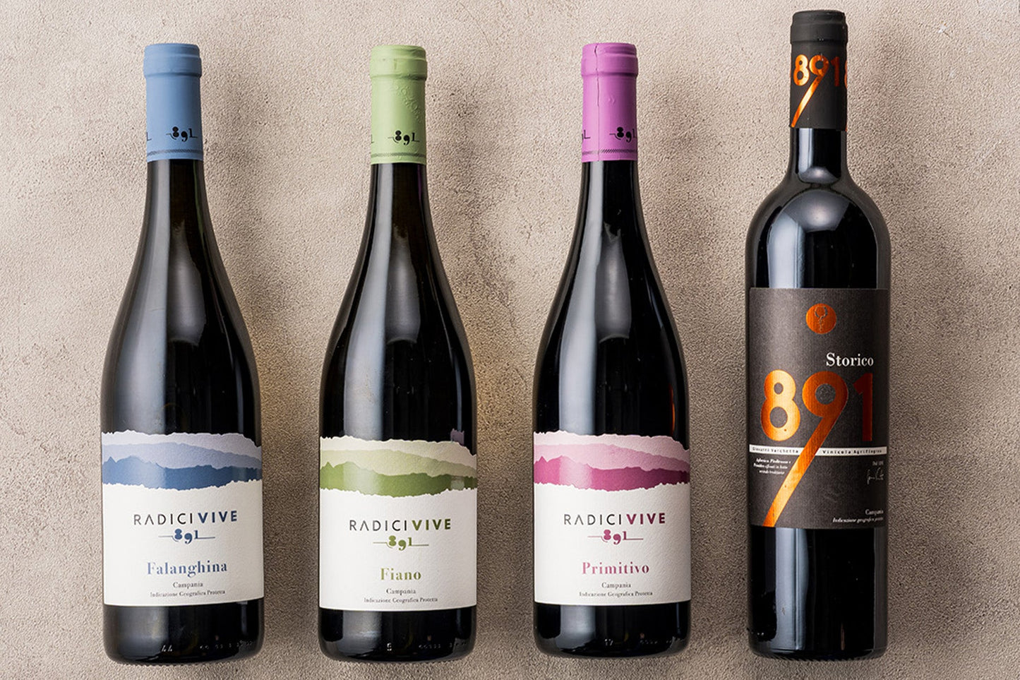 赤ワイン2種 白ワイン2種 飲み比べ 辛口 ナポリ カンパーニャ